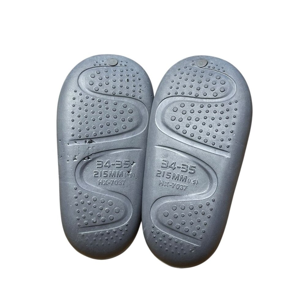 Novelty Hippo-Themed Slip-On House Slippers For Kids Size EU 34-35 ‎ 215MM Gray - Picture 5 of 11